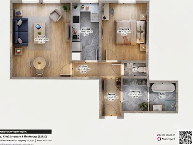 Vente Appartement 2 pièces 41.62 m2 Montrouge
