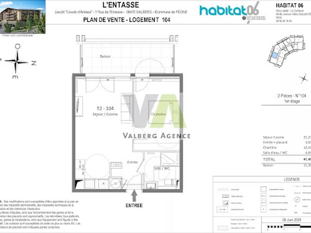Vente Appartement 2 pièces 41 m2 Valberg