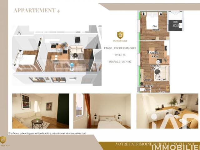 Vente Appartement 2 pièces