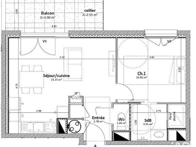 Vente Appartement 2 pièces 42 m2 Goncelin