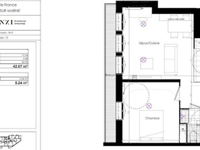 Vente Appartement 2 pièces 42 m2 Ormesson sur Marne
