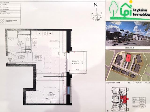 Vente Appartement 2 pièces 42 m2 Saint Aubin sur Mer