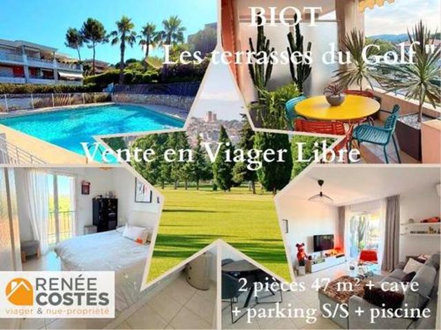 Vente Appartement 2 pièces 47 m2 Biot