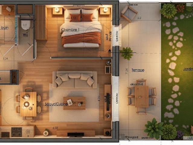 Vente Appartement 2 pièces 47 m2 Montbonnot Saint Martin