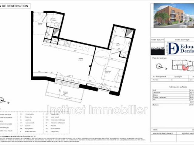 Vente Appartement 2 pièces 44.91 m2 Guilvinec
