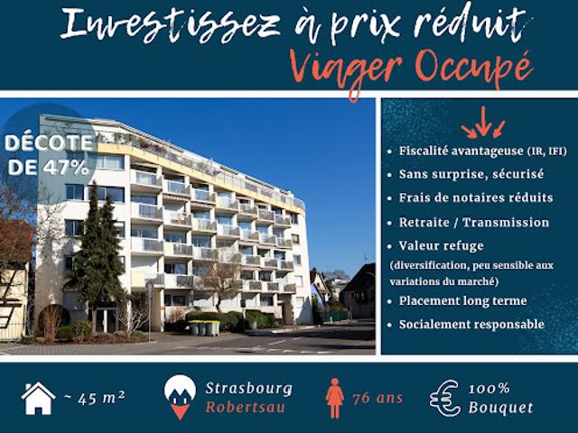 Vente Appartement 2 pièces 44.99 m2 Strasbourg
