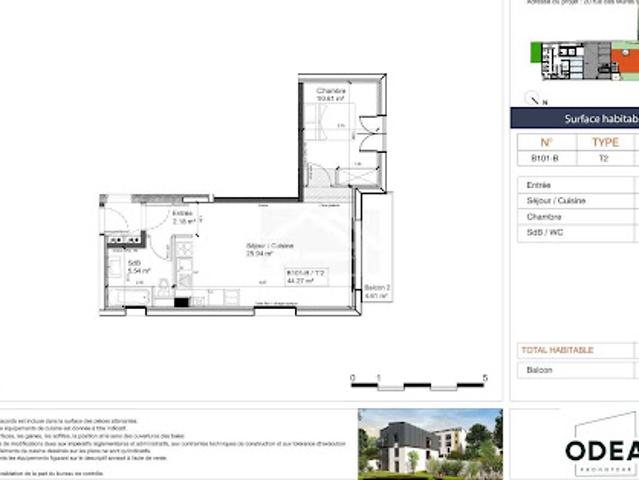 Vente Appartement 2 pièces 44.27 m2 Antony