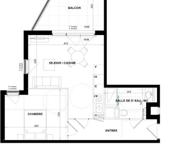 Vente Appartement 2 pièces 44 m2 Antibes