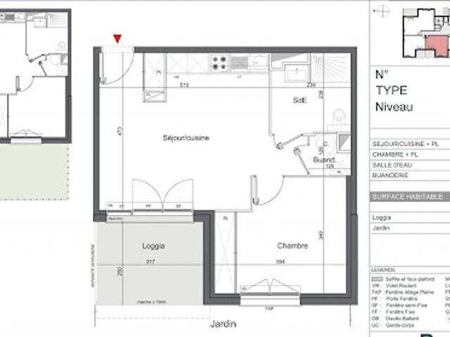 Vente Appartement 2 pièces 44 m2 Merignac