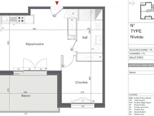 Vente Appartement 2 pièces 45 m2 Merignac