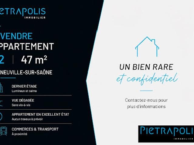 Vente Appartement 2 pièces 46 m2 Neuville sur Saône