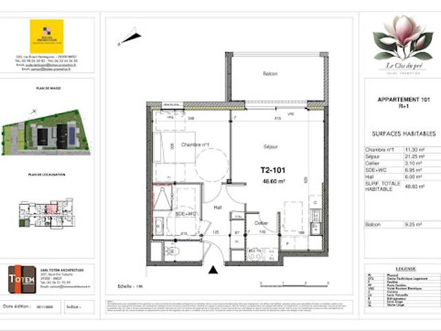 Vente Appartement 2 pièces 48.6 m2 Guilers