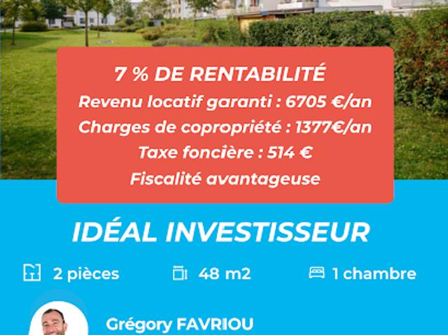 Vente Appartement 2 pièces 48 m2 Rennes