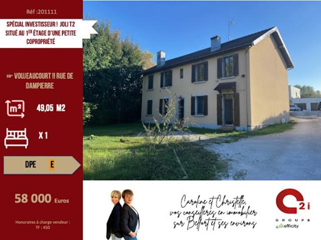 Vente Appartement 2 pièces 49.05 m2 Voujeaucourt