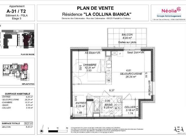 Vente: Appartement 2 pièces 54 m2 – Pfastatt