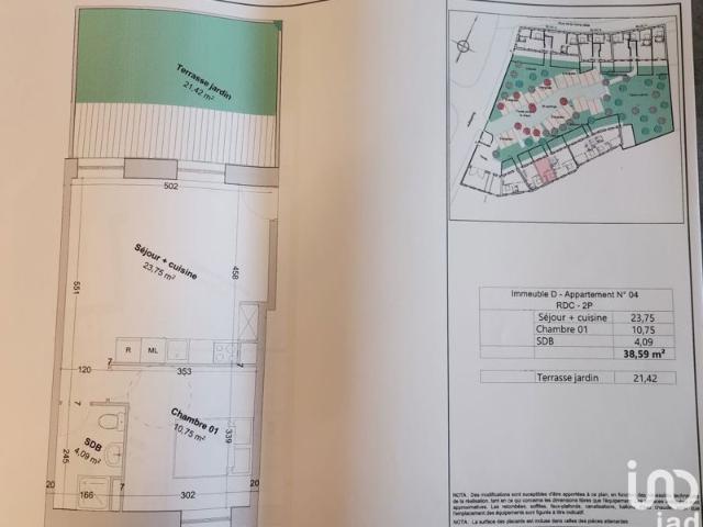 Vente Appartement 2 pièces