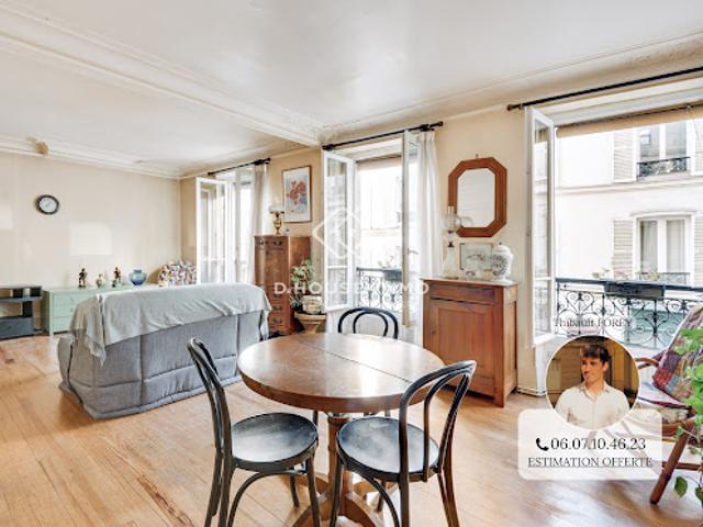 Vente Appartement 2 pièces 55.52 m2 Paris 18ème