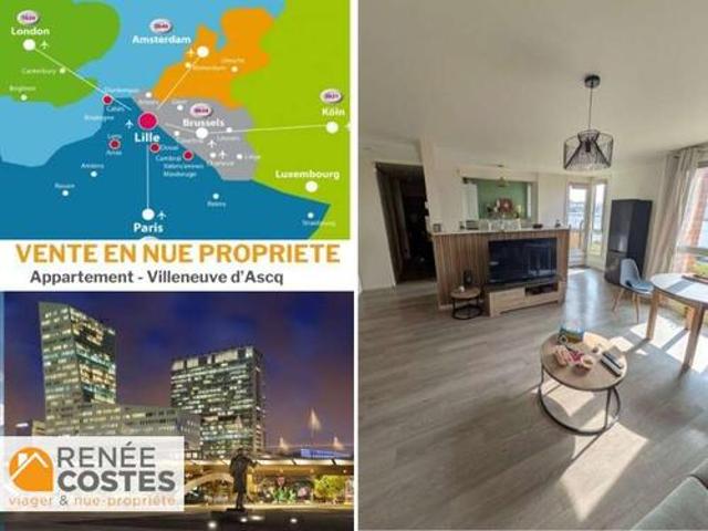 Vente Appartement 2 pièces 55 m2 Villeneuve d'Ascq