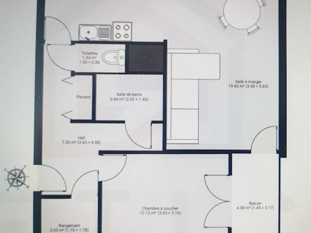 Vente Appartement 2 pièces 56 m2 Venissieux