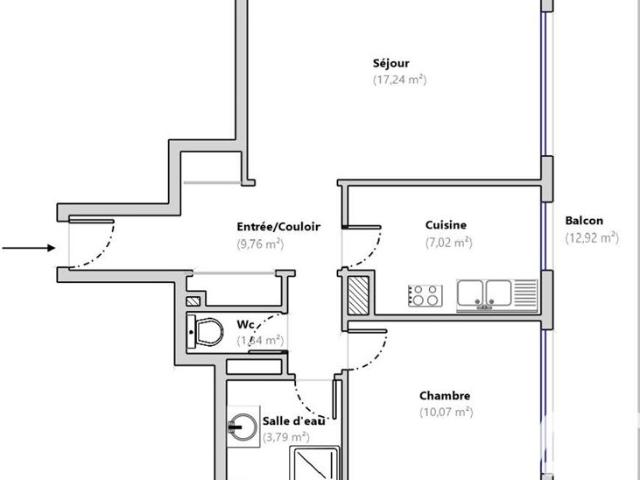 Vente Appartement 2 pièces
