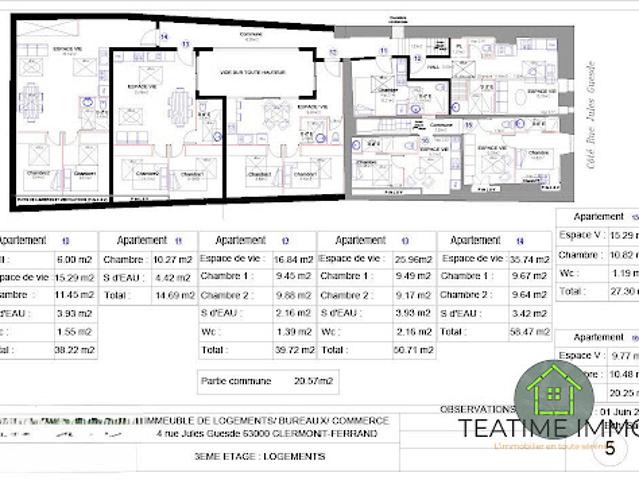 Vente Appartement 2 pièces 20.25 m2 Clermont Ferrand