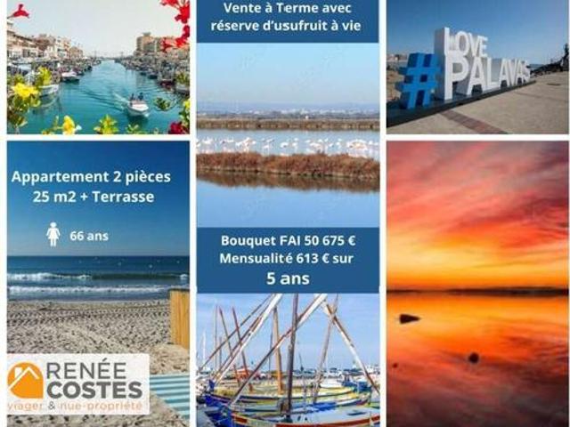 Vente Appartement 2 pièces 25 m2 Palavas les Flots