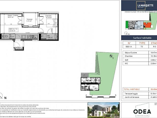 Vente Appartement 2 pièces 33 m2 Antony