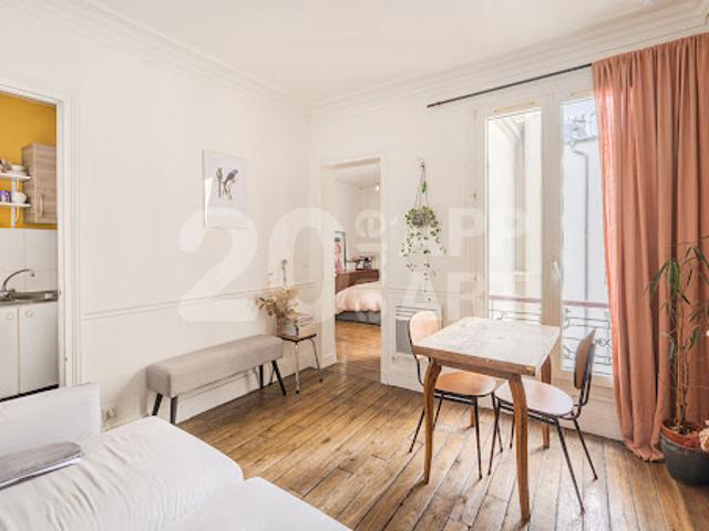 Vente Appartement 2 pièces 31.71 m2 Paris 20ème