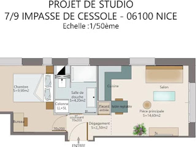 Vente Appartement 2 pièces 31.2 m2 Nice