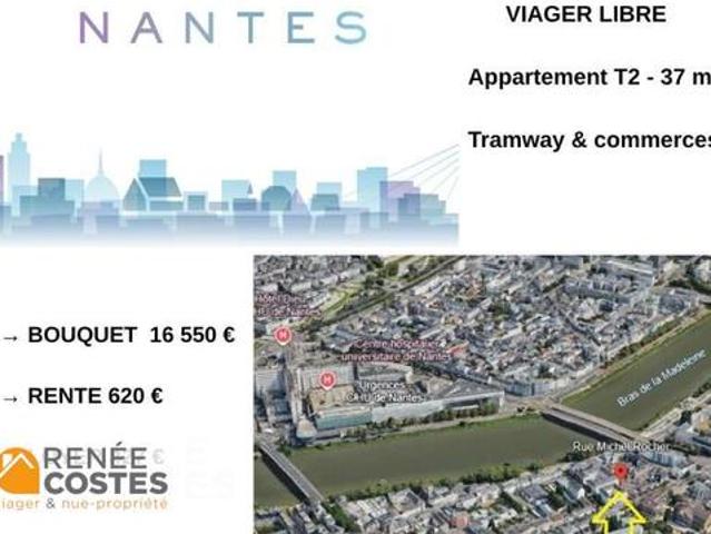Vente Appartement 2 pièces 37 m2 Nantes