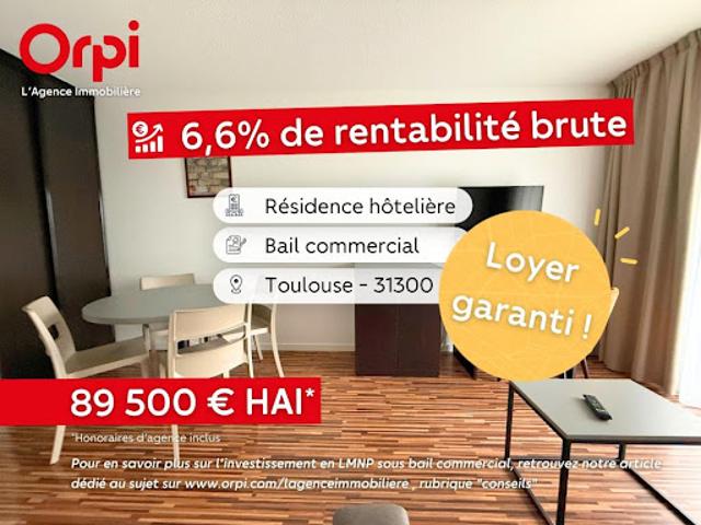 Vente Appartement 2 pièces 34 m2 Toulouse