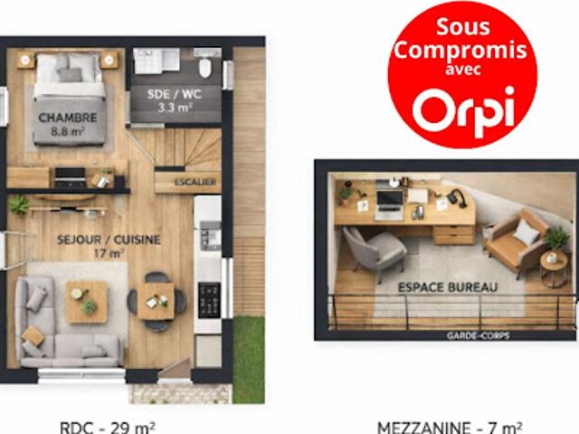 Vente Appartement 2 pièces 36.4 m2 Grézieu la Varenne
