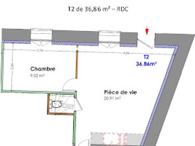 Vente Appartement 2 pièces 36 m2 Thézan lès Béziers