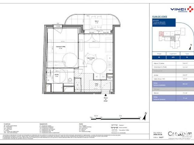 Vente Appartement 2 pièces 39 m2 Chamalieres
