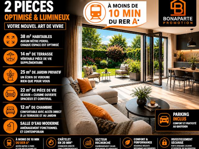 Vente Appartement 2 pièces 39 m2 Noisy le Grand