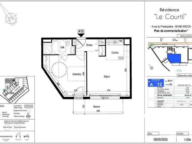 Vente appartement 2 pièces Arzon 56