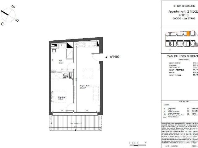 Vente appartement 2 pièces Bordeaux 33
