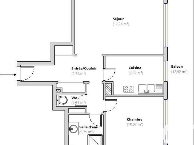 Vente appartement 2 pièces Cagnes sur Mer 06