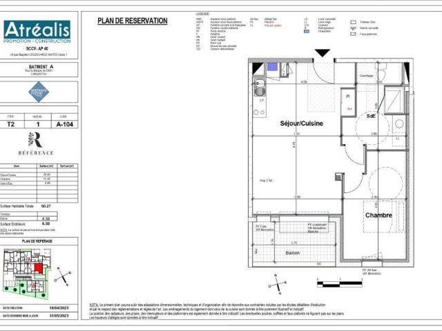 Vente appartement 2 pièces Carquefou 44