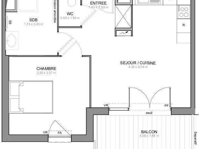 Vente appartement 2 pièces Draguignan 83