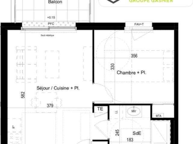 Vente appartement 2 pièces Liffré 35