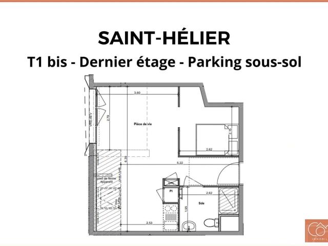 Vente appartement 2 pièces Rennes Saint Helier 35