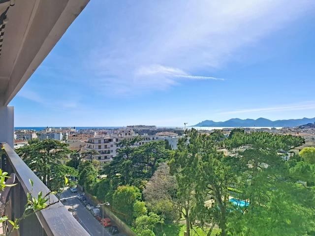 VENTE APPARTEMENT 3/4P VUE MER CANNES MONFLEURY GALLIA
