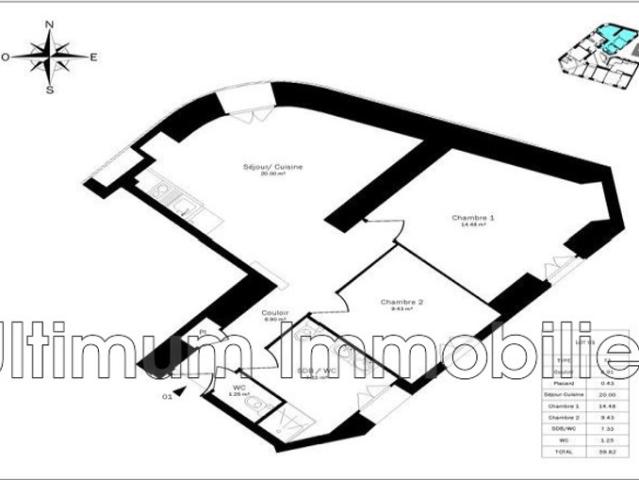 vente appartement 3 Pièce s
