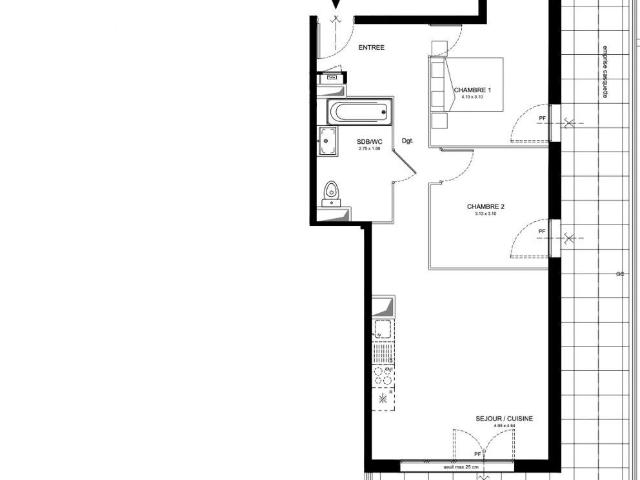 Vente Appartement 3 pièces