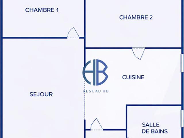 Vente Appartement 3 pièces 49.75 m2 La Tour du Pin