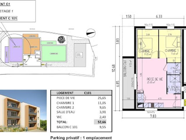 Vente Appartement 3 pièces 53 m2 Les Herbiers