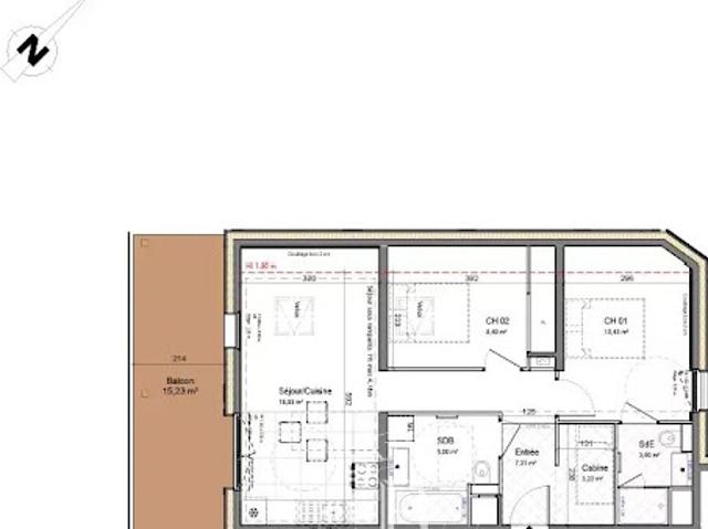 Vente Appartement 3 pièces 57.88 m2 Morzine