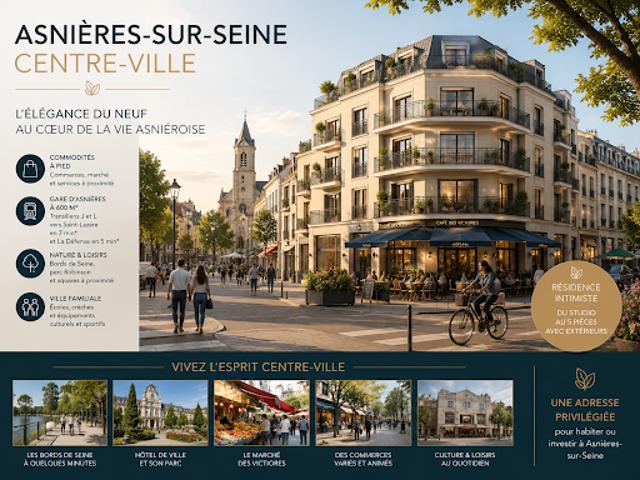 Vente Appartement 3 pièces 57 m2 Asnieres sur seine