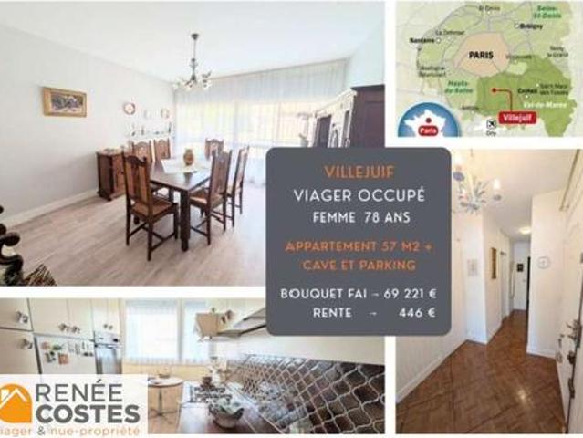 Vente Appartement 3 pièces 55 m2 Villejuif